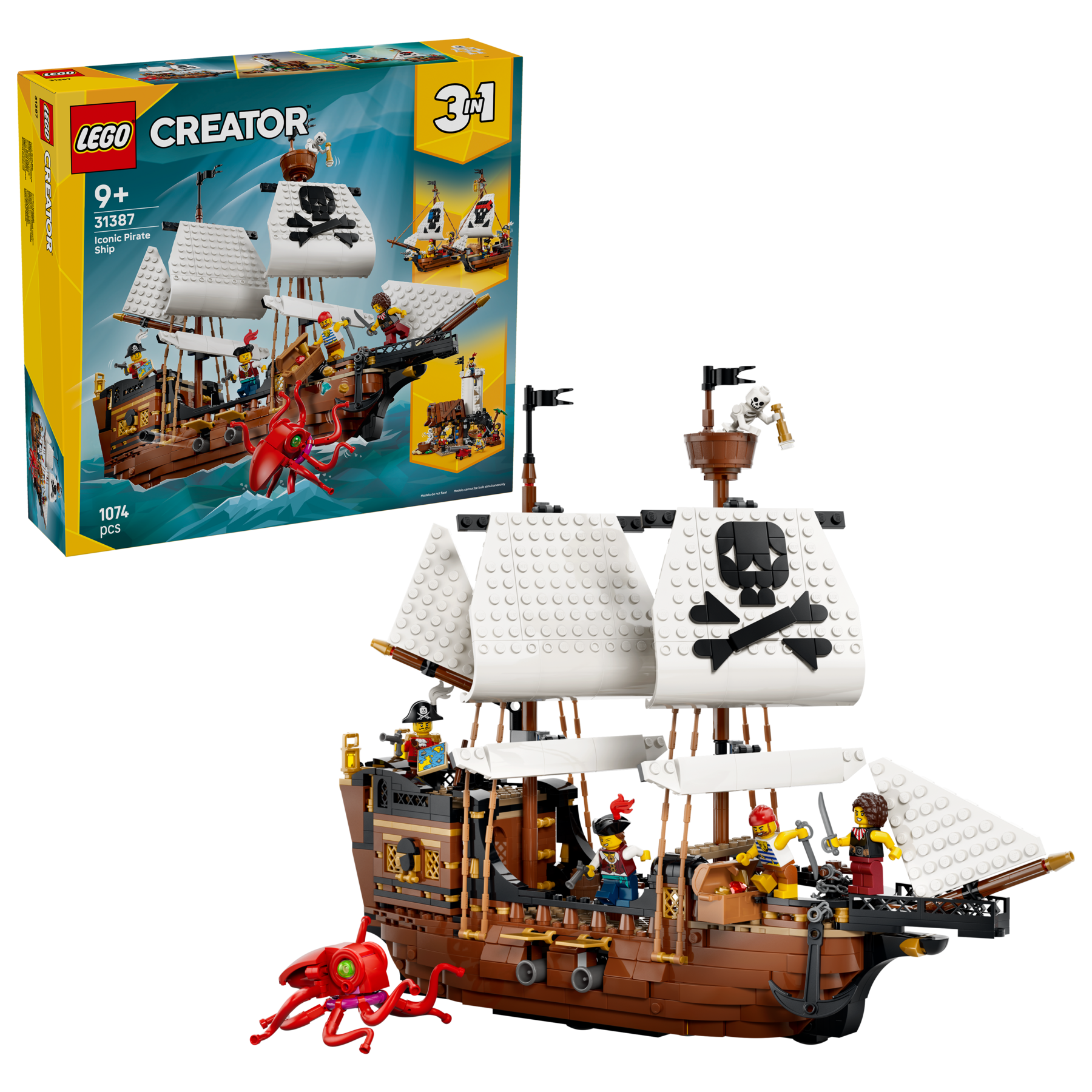 LEGO Creator pirate ship building set 1074 pieces, UK version