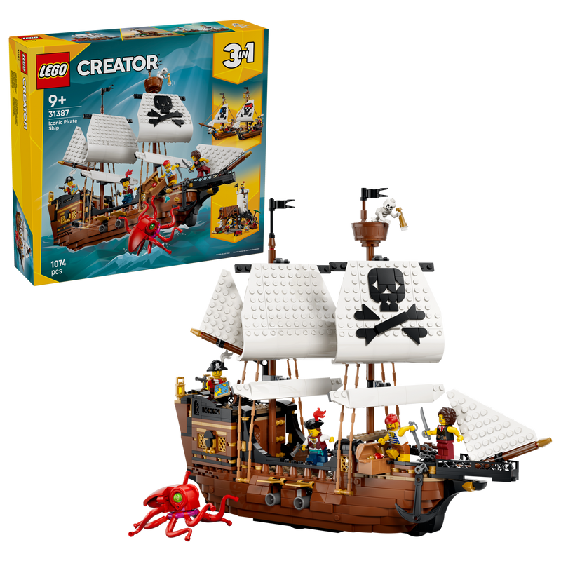 LEGO Creator pirate ship building set 1074 pieces, UK version