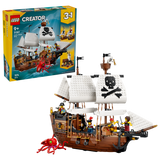 LEGO Creator pirate ship building set 1074 pieces, UK version