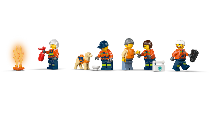 LEGO Coast Guard Rescue Boat and Helicopter building set 742 pieces - British product