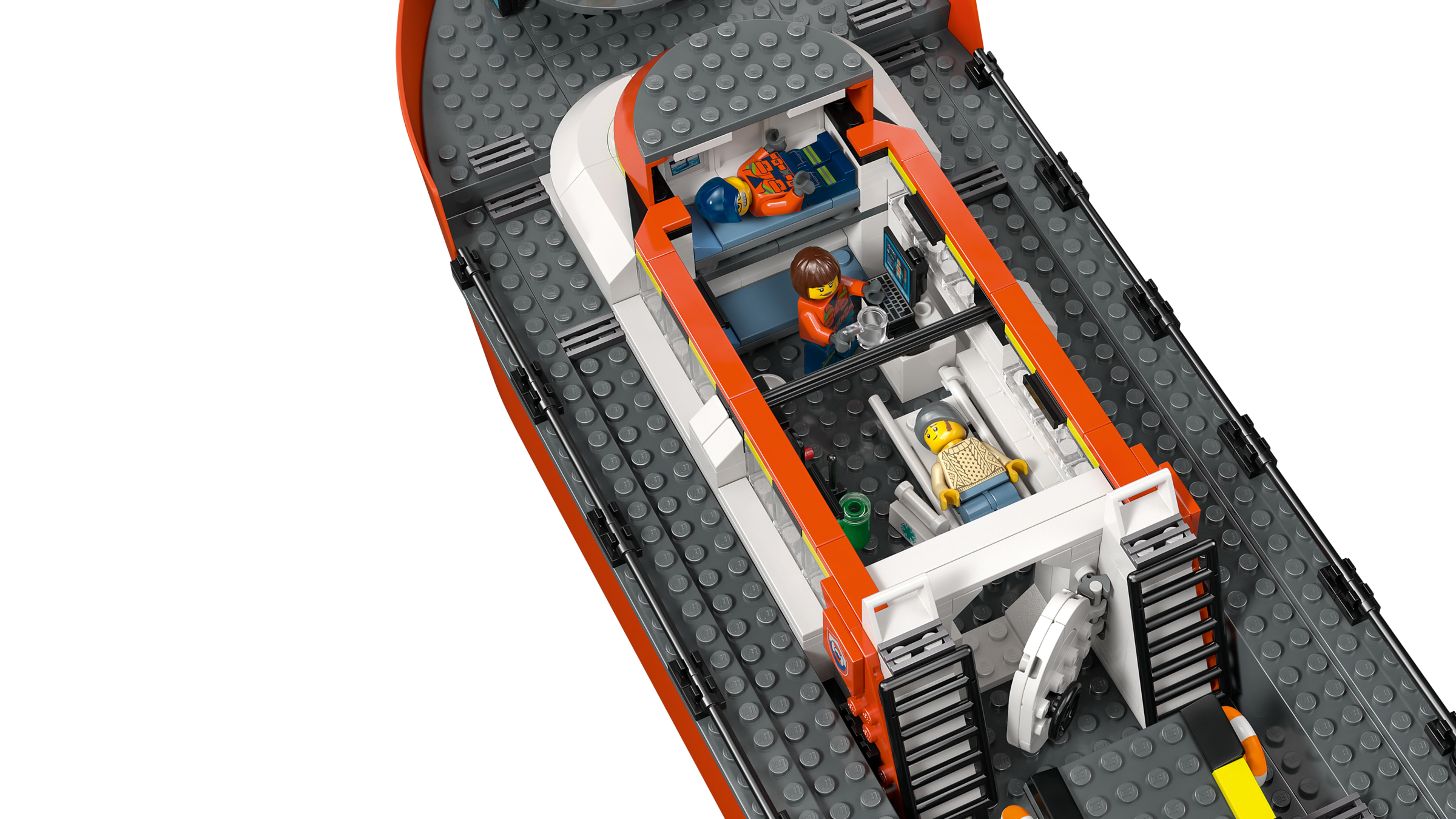 LEGO Coast Guard Rescue Boat and Helicopter building set 742 pieces - British product