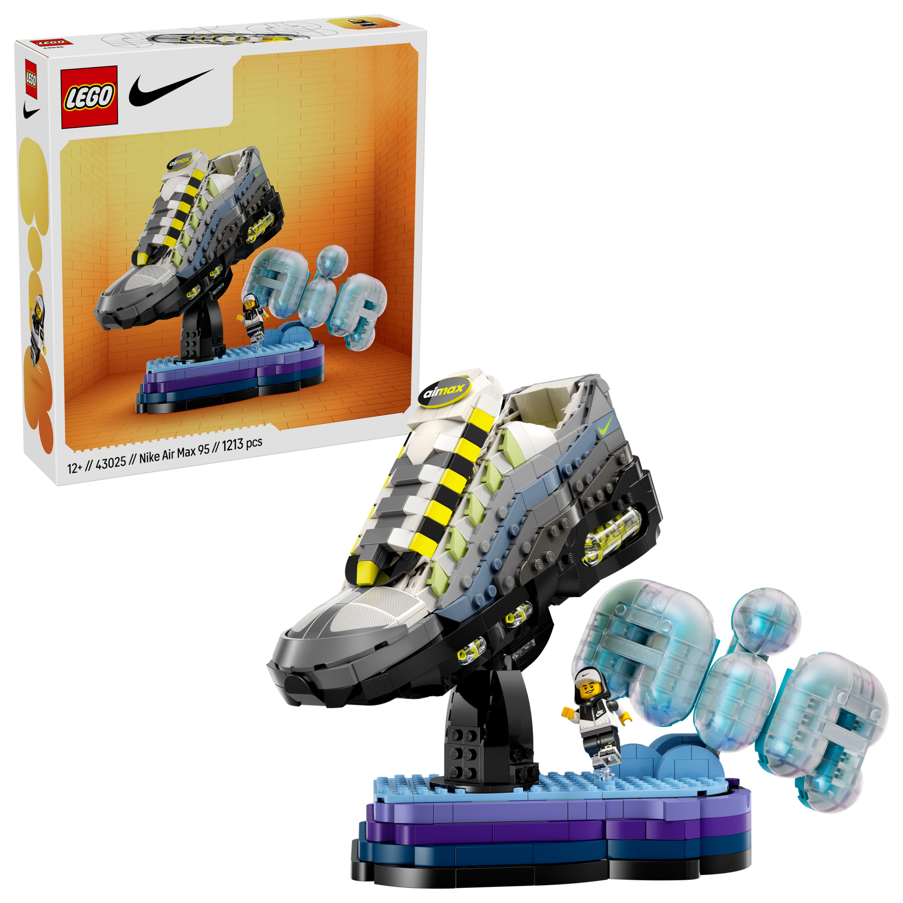 Nike Air Max 95 LEGO sneaker building kit, imported from the UK