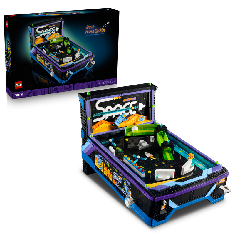 LEGO Icons Arcade Pinball Machine 2,274-piece, UK version
