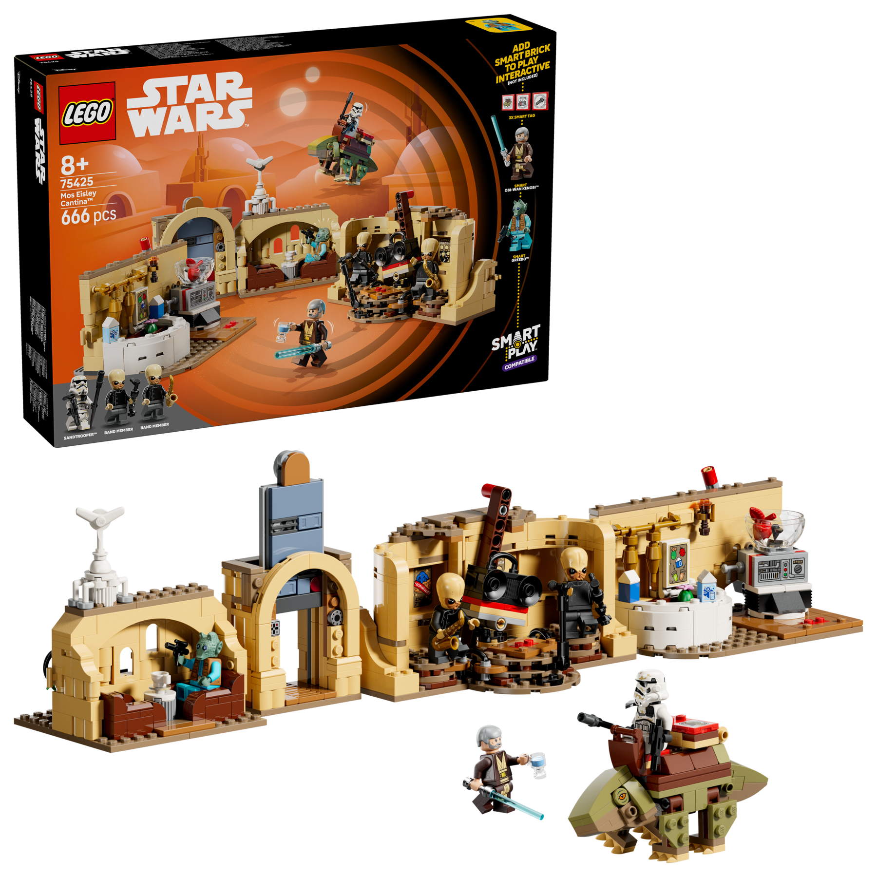 LEGO Star Wars Mos Eisley Cantina building set 666 pieces, imported from the UK