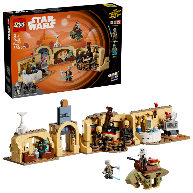 LEGO Star Wars Mos Eisley Cantina building set 666 pieces, imported from the UK