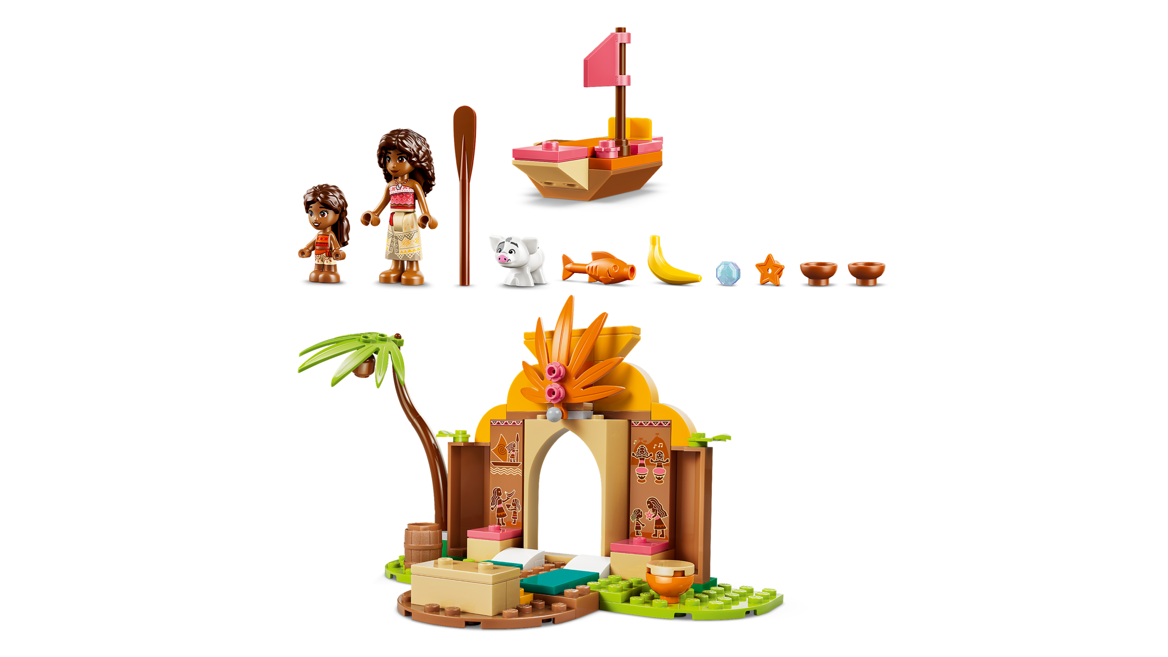 LEGO Moana Village House & Boat building set, UK version