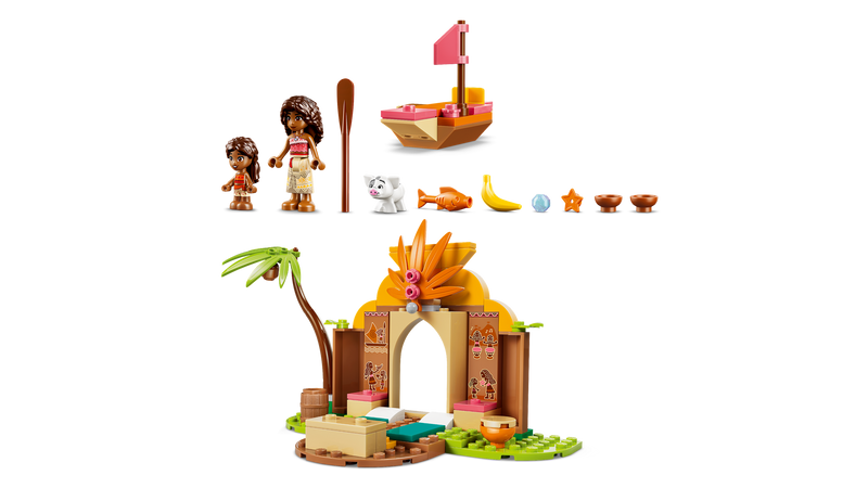 LEGO Moana Village House & Boat building set, UK version