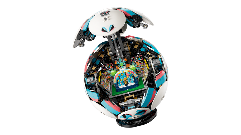 LEGO football building set with hidden stadium (British brand)
