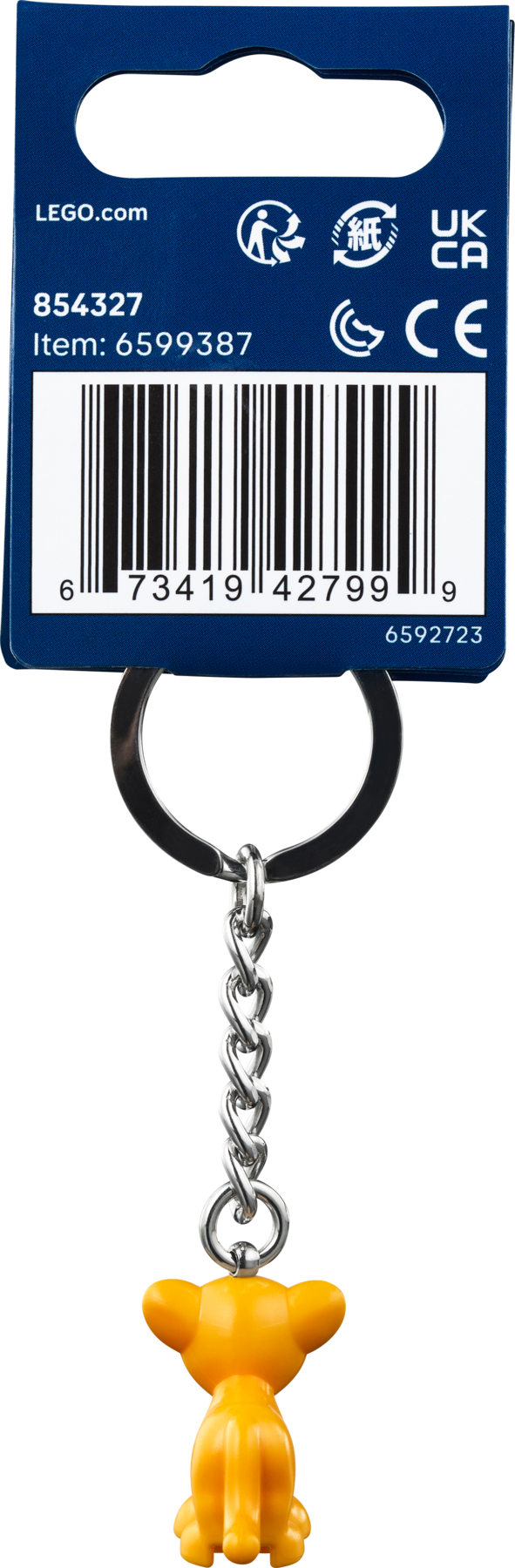 LEGO Disney Simba keyring 8 cm (British brand)