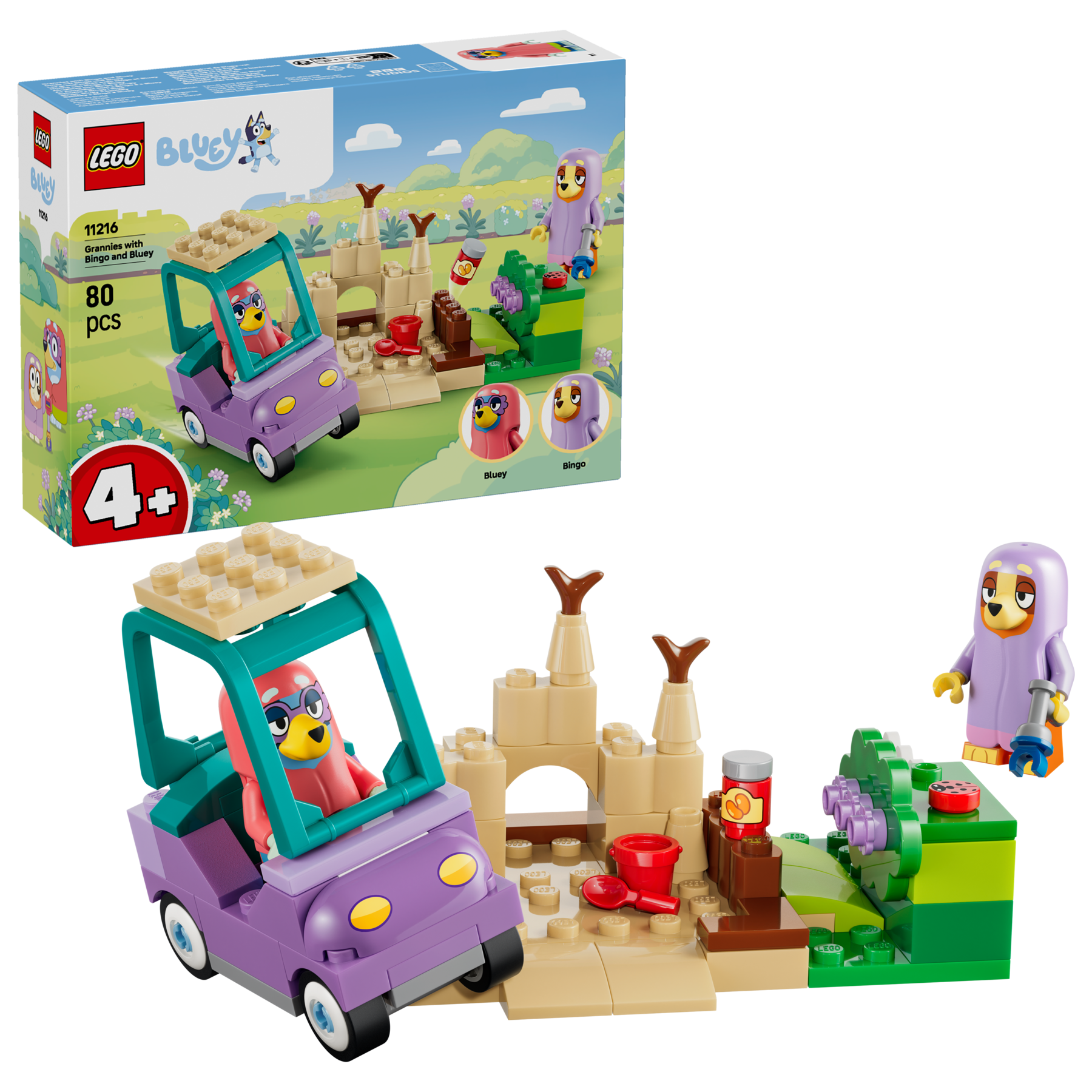 LEGO Bluey Grannies building set 80 pieces - British product