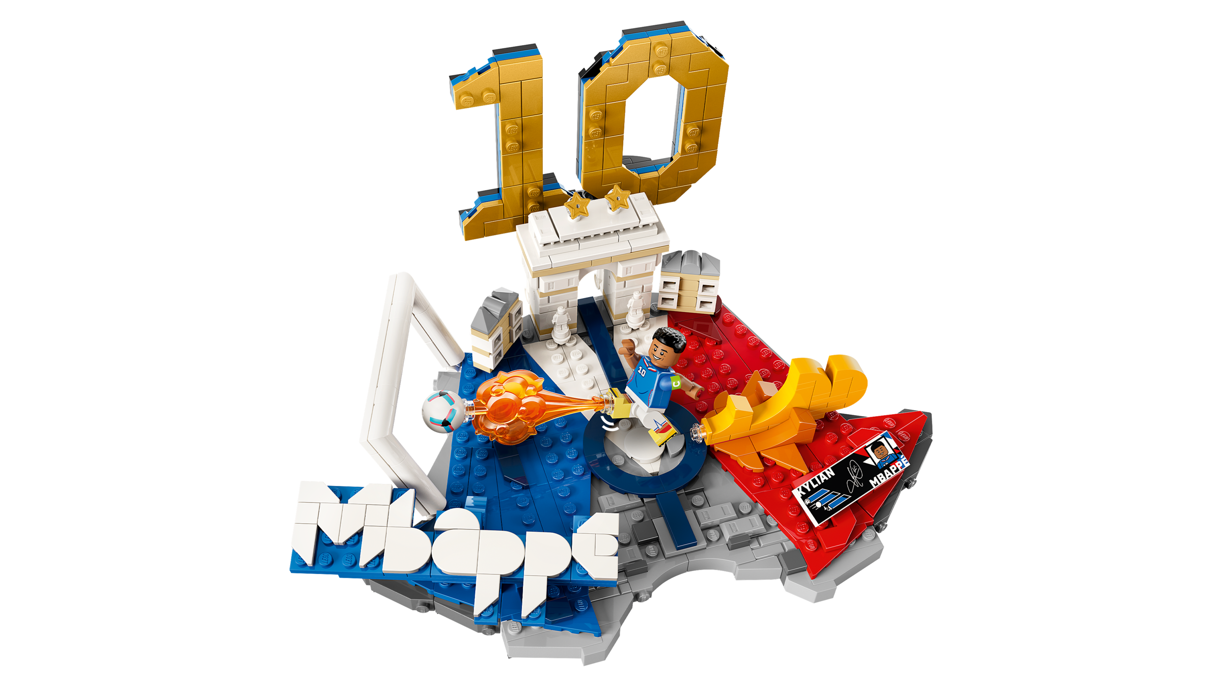 LEGO Kylian Mbappé Football Highlights building set 490-piece, UK version