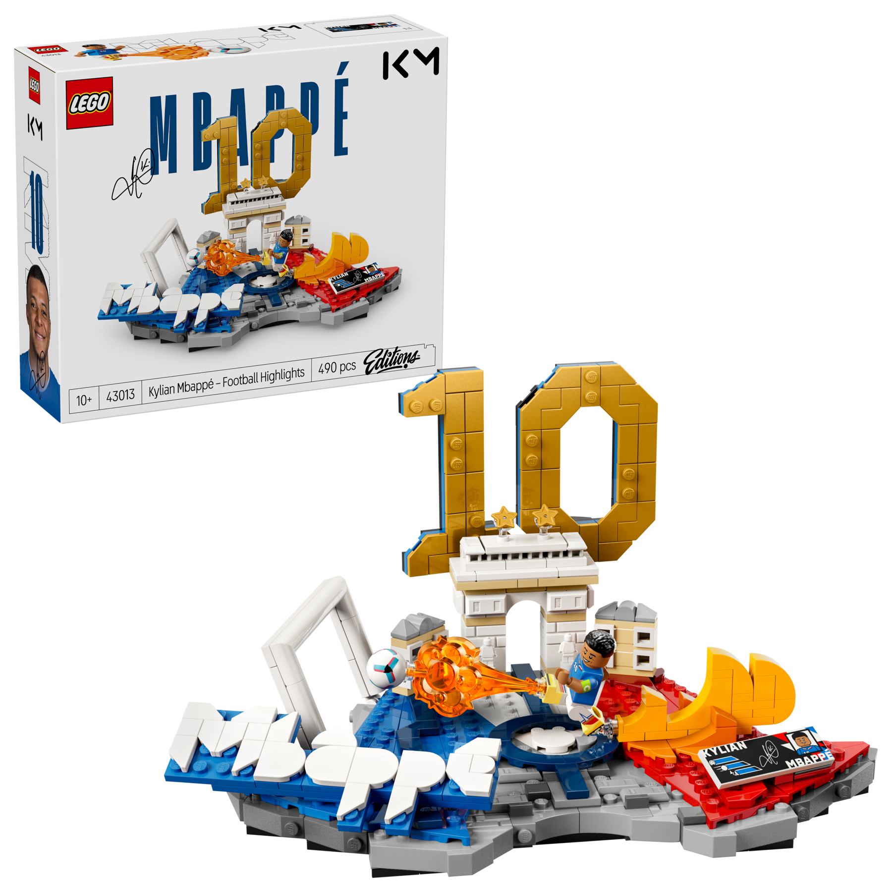 LEGO Kylian Mbappé Football Highlights building set 490-piece, UK version
