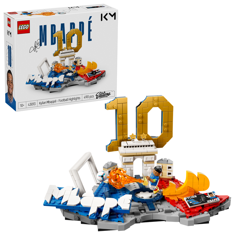 LEGO Kylian Mbappé Football Highlights building set 490-piece, UK version