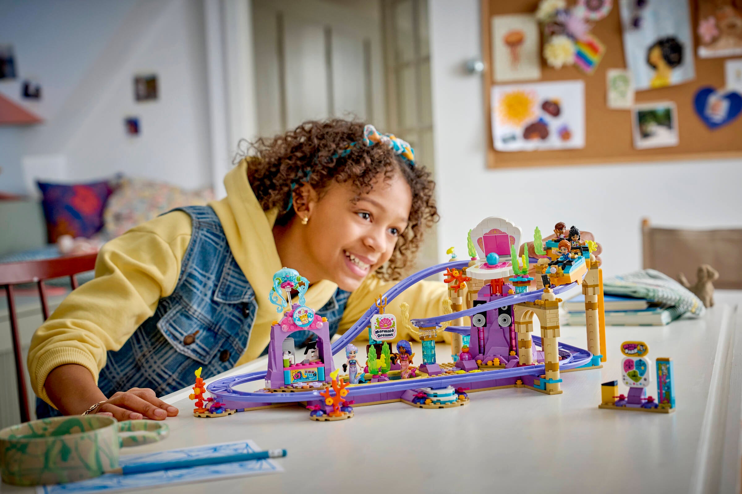 LEGO Friends Mermaid Roller Coaster Ride building set 864 pieces (British brand)