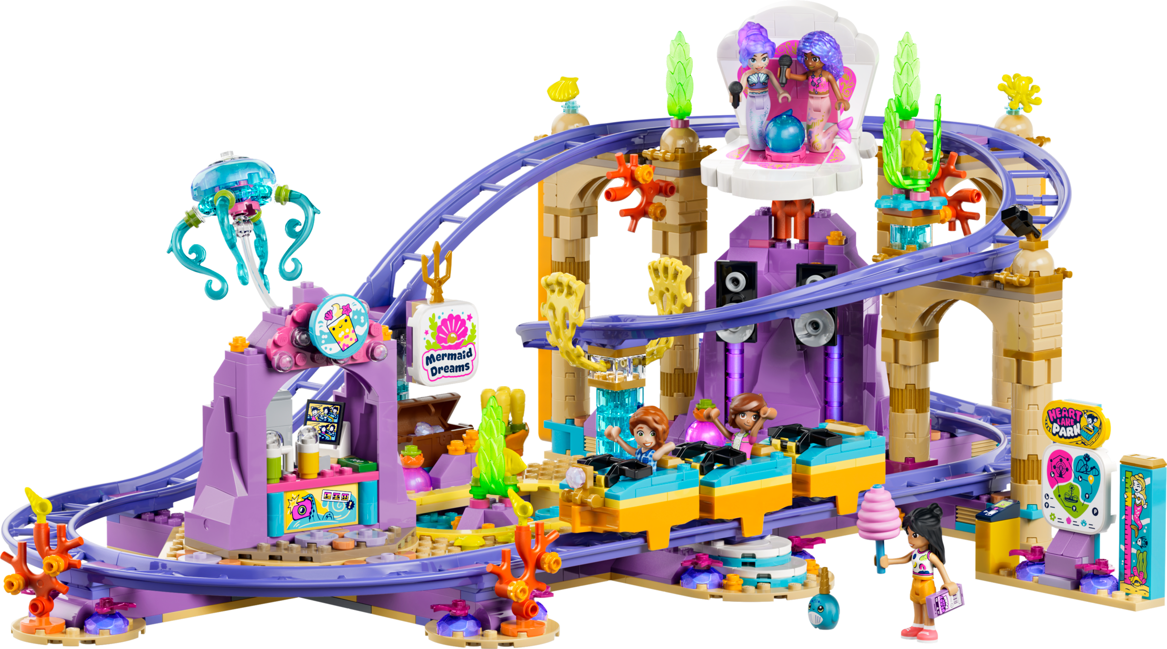 LEGO Friends Mermaid Roller Coaster Ride building set 864 pieces (British brand)