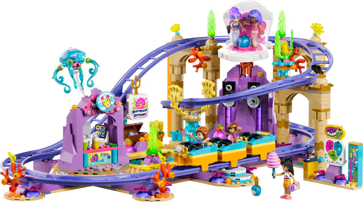 LEGO Friends Mermaid Roller Coaster Ride building set 864 pieces (British brand)
