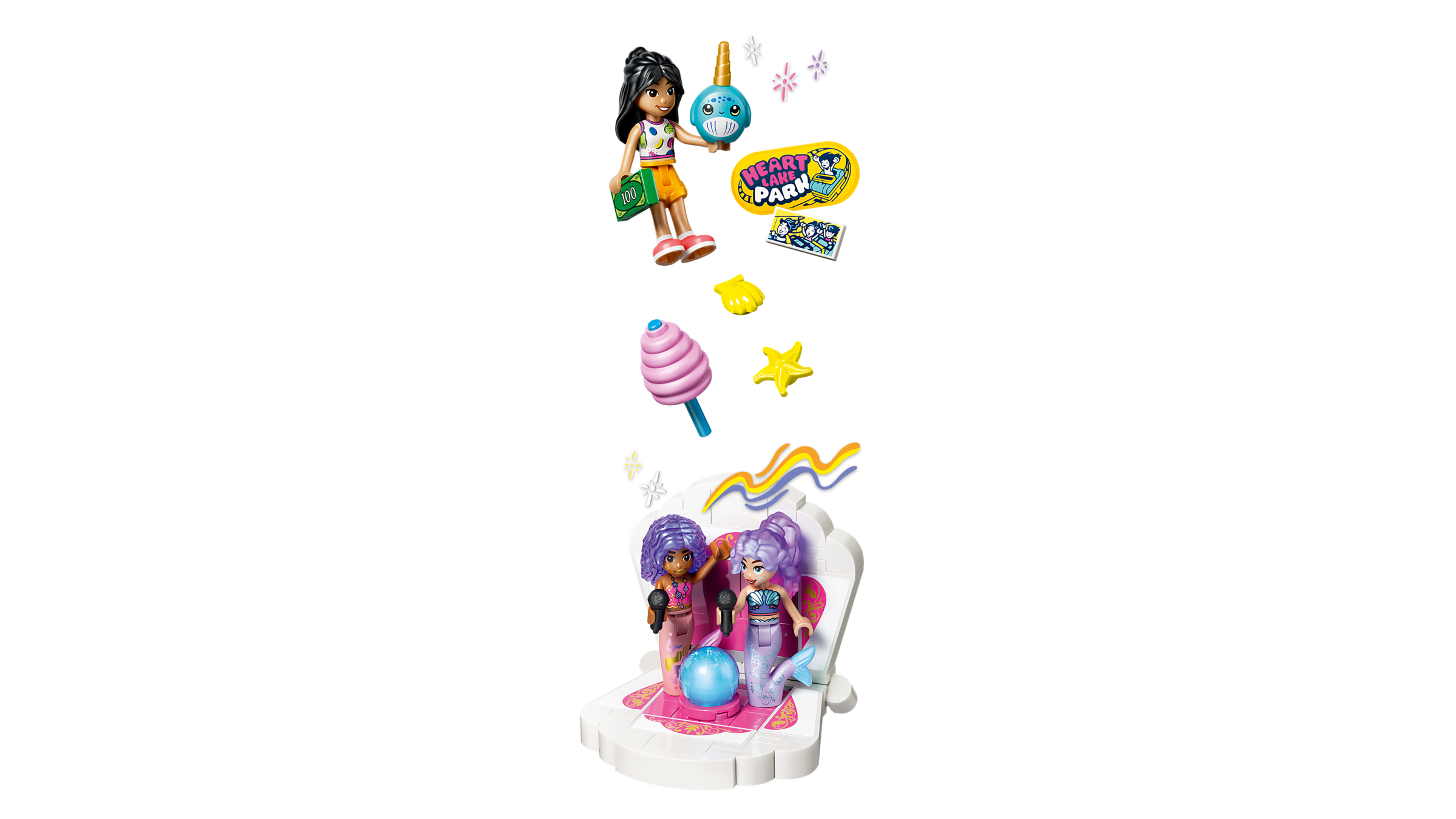 LEGO Friends Mermaid Roller Coaster Ride building set 864 pieces (British brand)