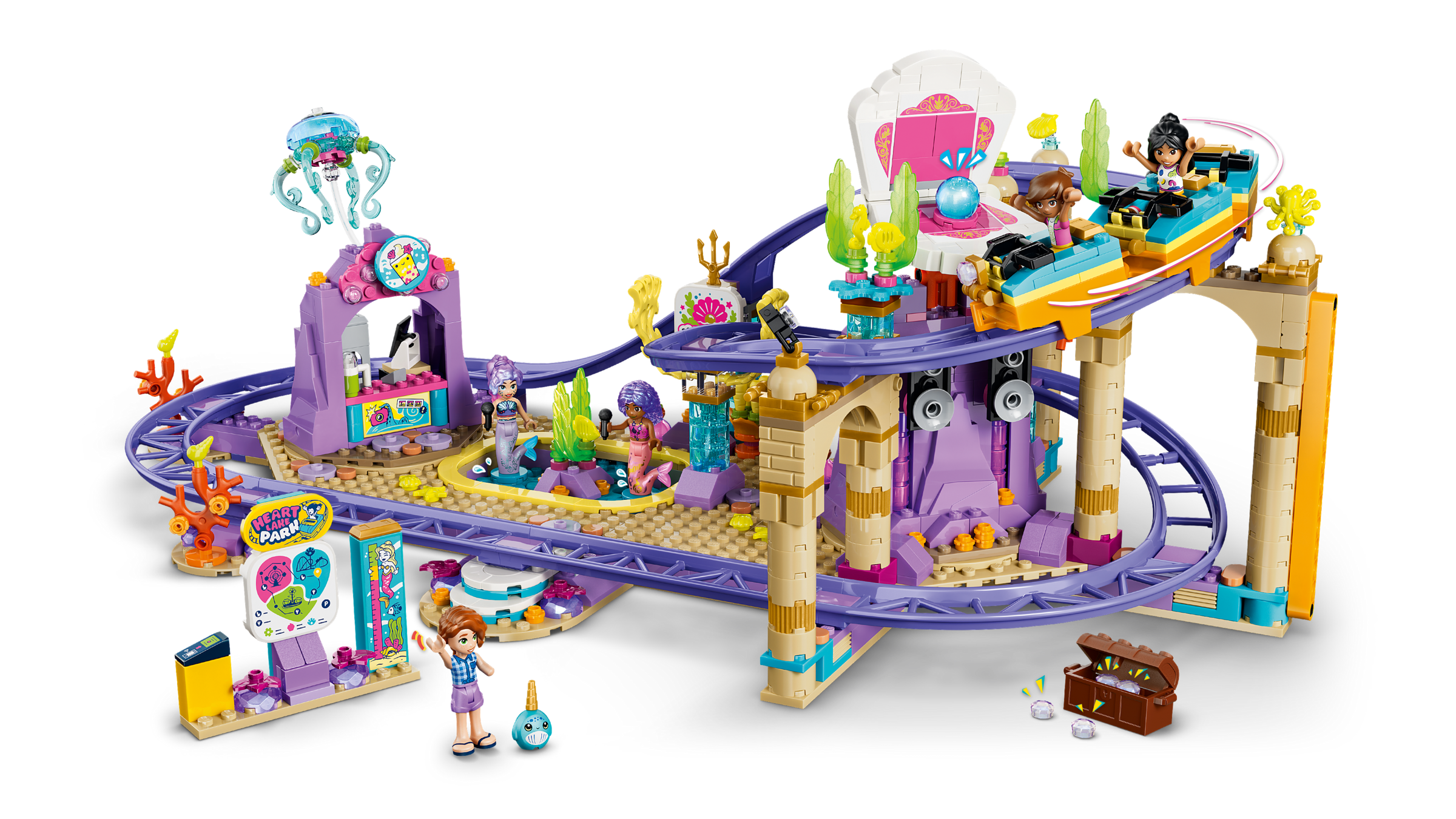 LEGO Friends Mermaid Roller Coaster Ride building set 864 pieces (British brand)