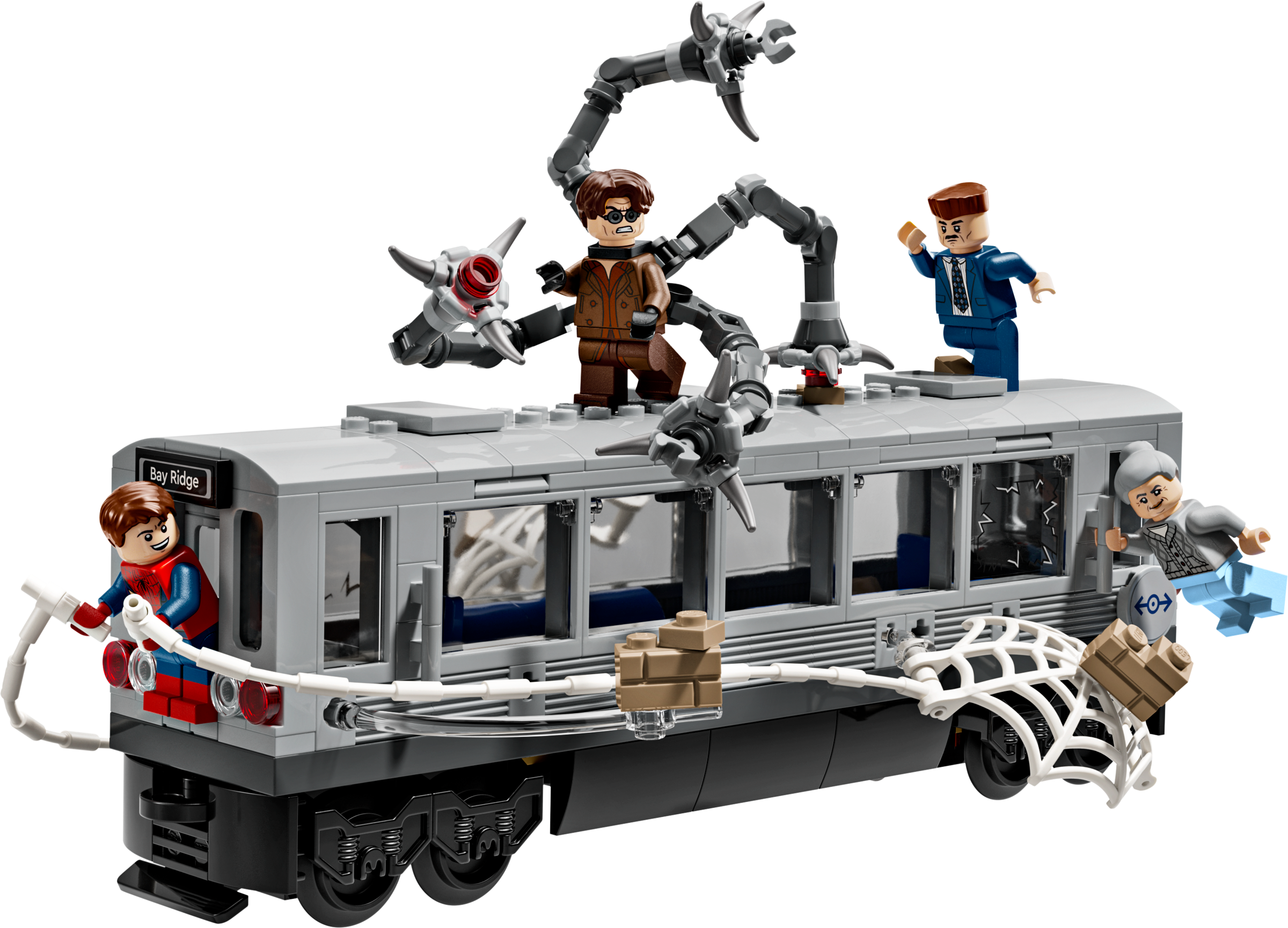 LEGO Spider-Man vs Doc Ock subway train set 393 pieces - British product