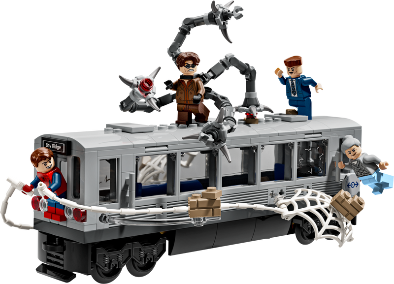 LEGO Spider-Man vs Doc Ock subway train set 393 pieces - British product