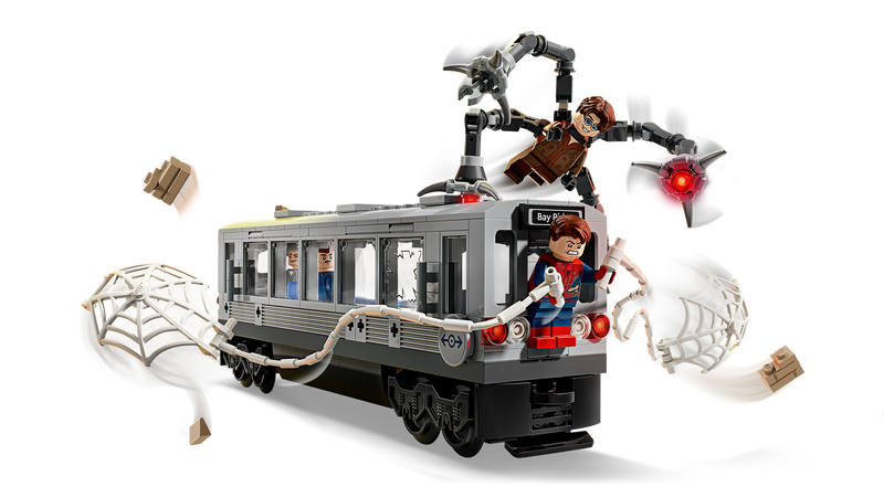 LEGO Spider-Man vs Doc Ock subway train set 393 pieces - British product