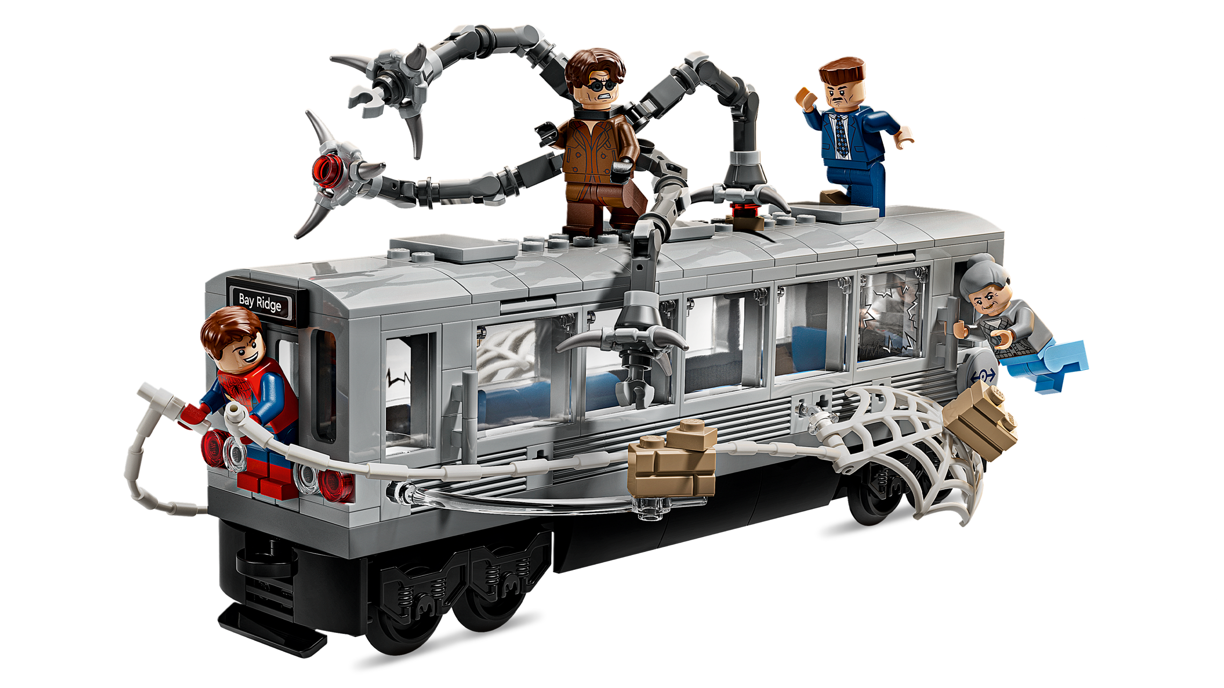 LEGO Spider-Man vs Doc Ock subway train set 393 pieces - British product
