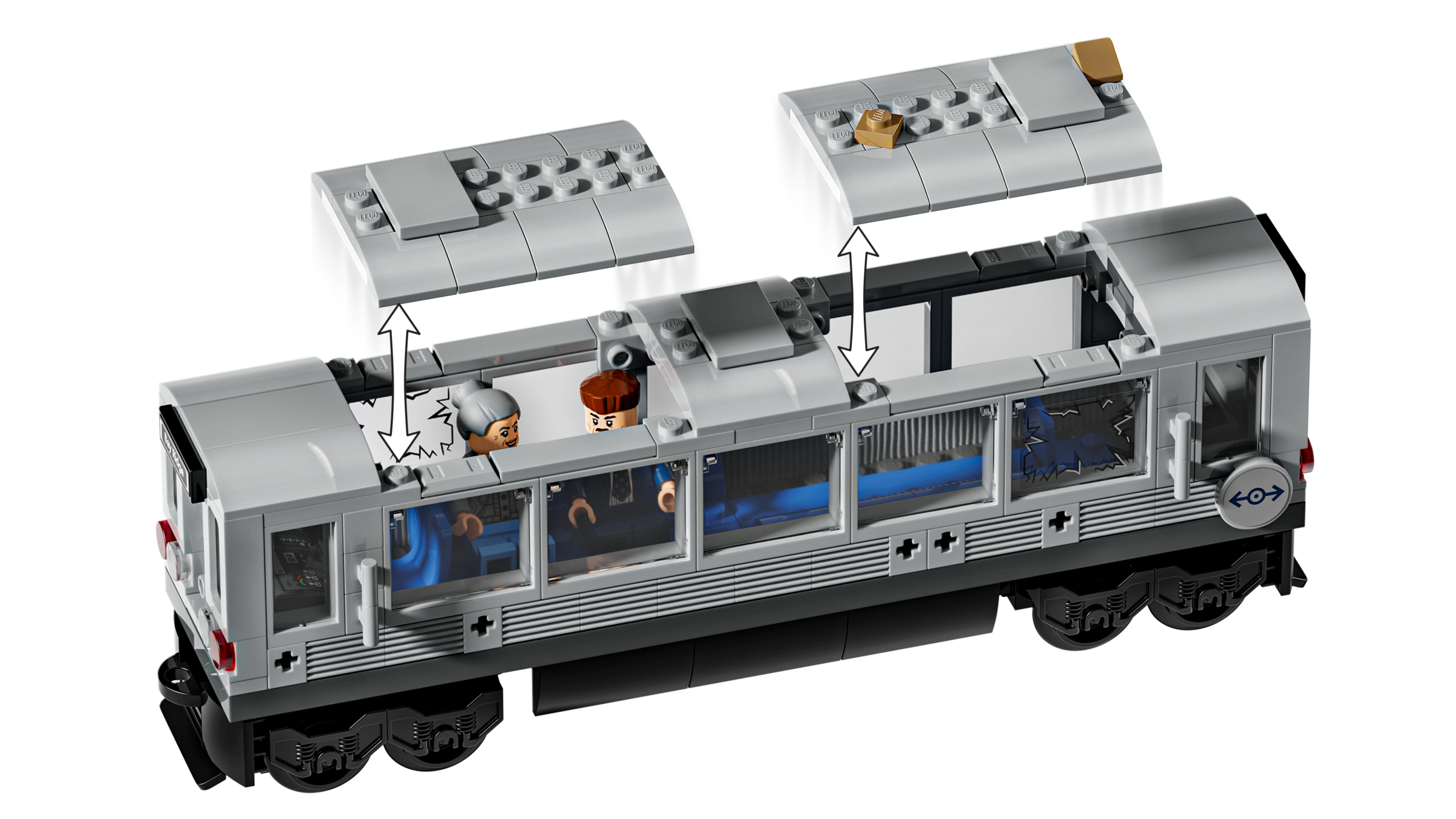 LEGO Spider-Man vs Doc Ock subway train set 393 pieces - British product