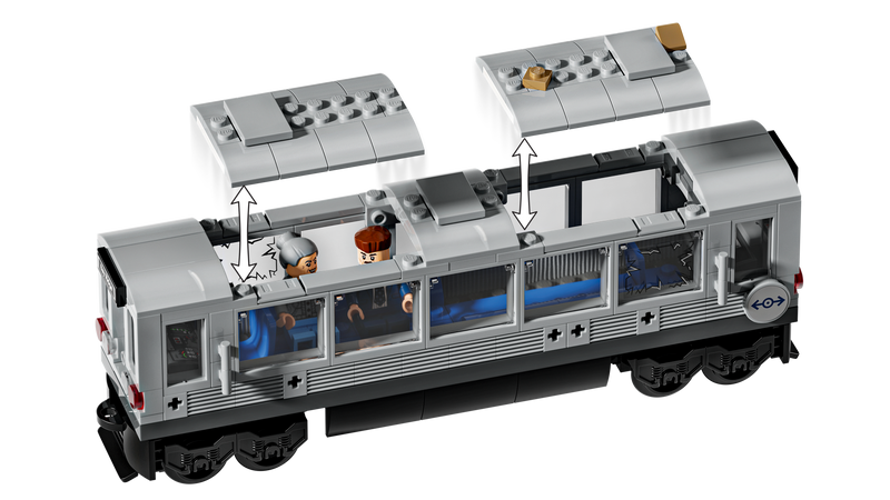 LEGO Spider-Man vs Doc Ock subway train set 393 pieces - British product