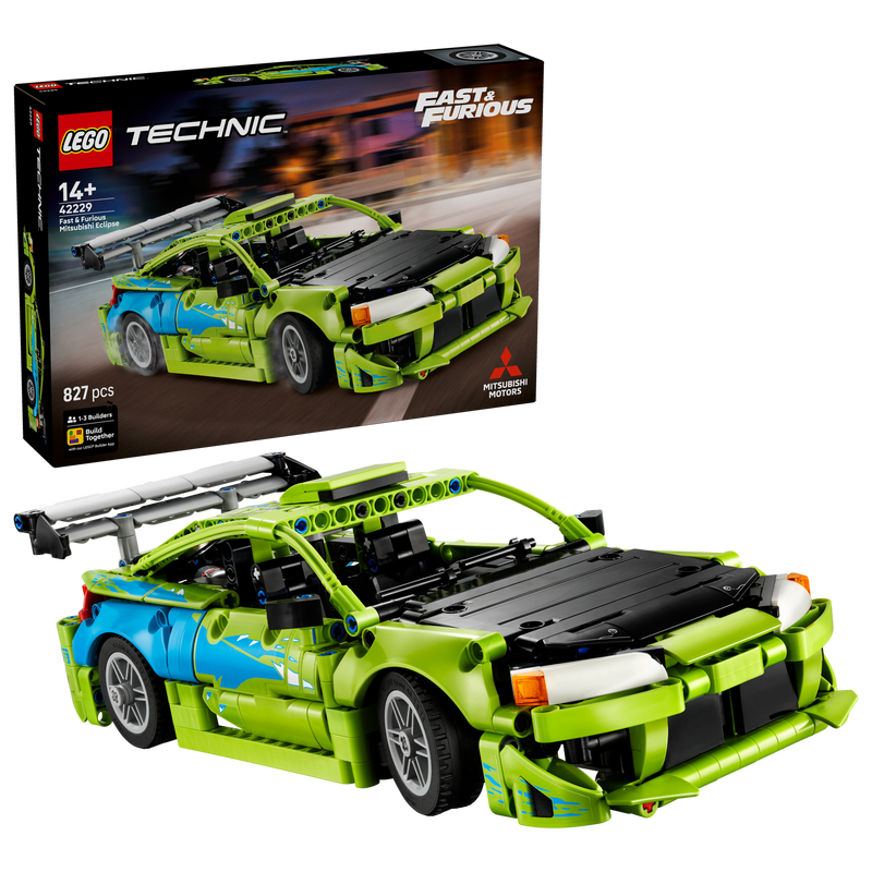 LEGO Technic Fast and Furious Mitsubishi Eclipse model car - British product