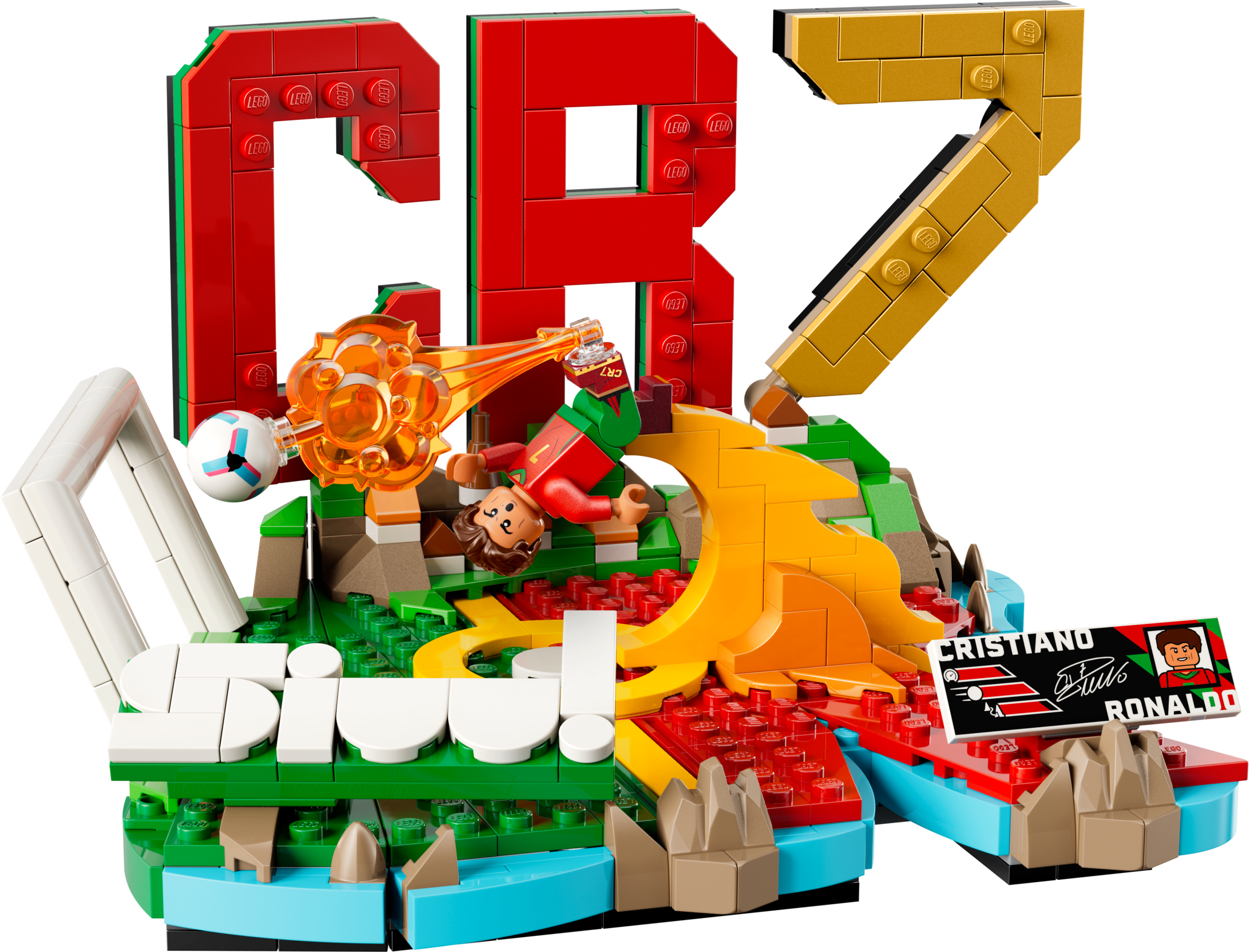 LEGO Cristiano Ronaldo Football Highlights building set, imported from the UK