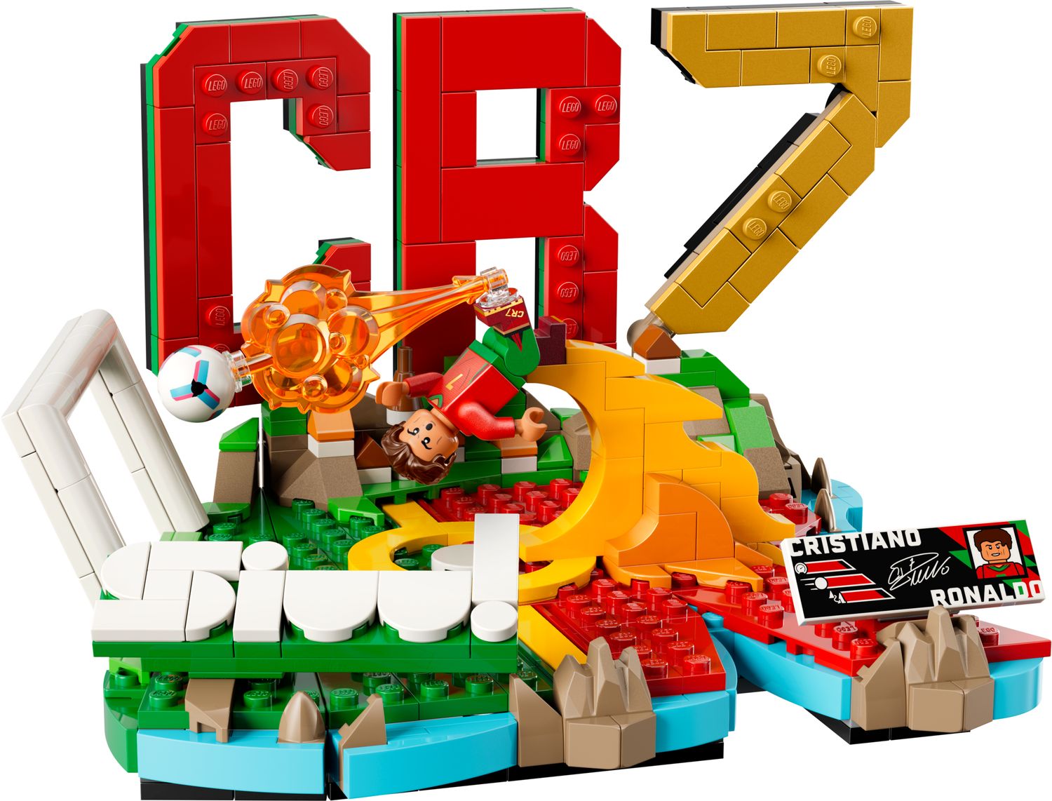 LEGO Cristiano Ronaldo Football Highlights building set, imported from the UK