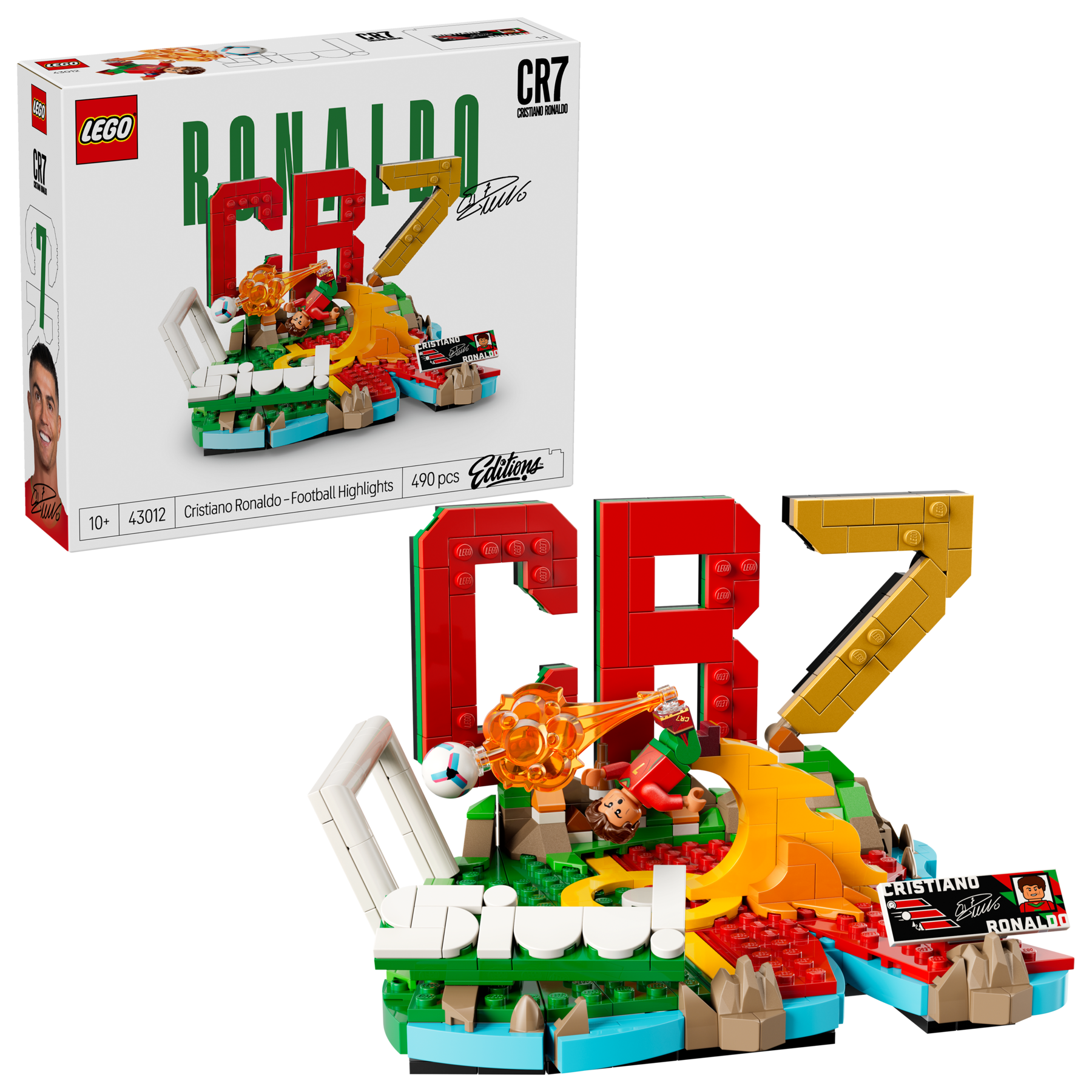LEGO Cristiano Ronaldo Football Highlights building set, imported from the UK