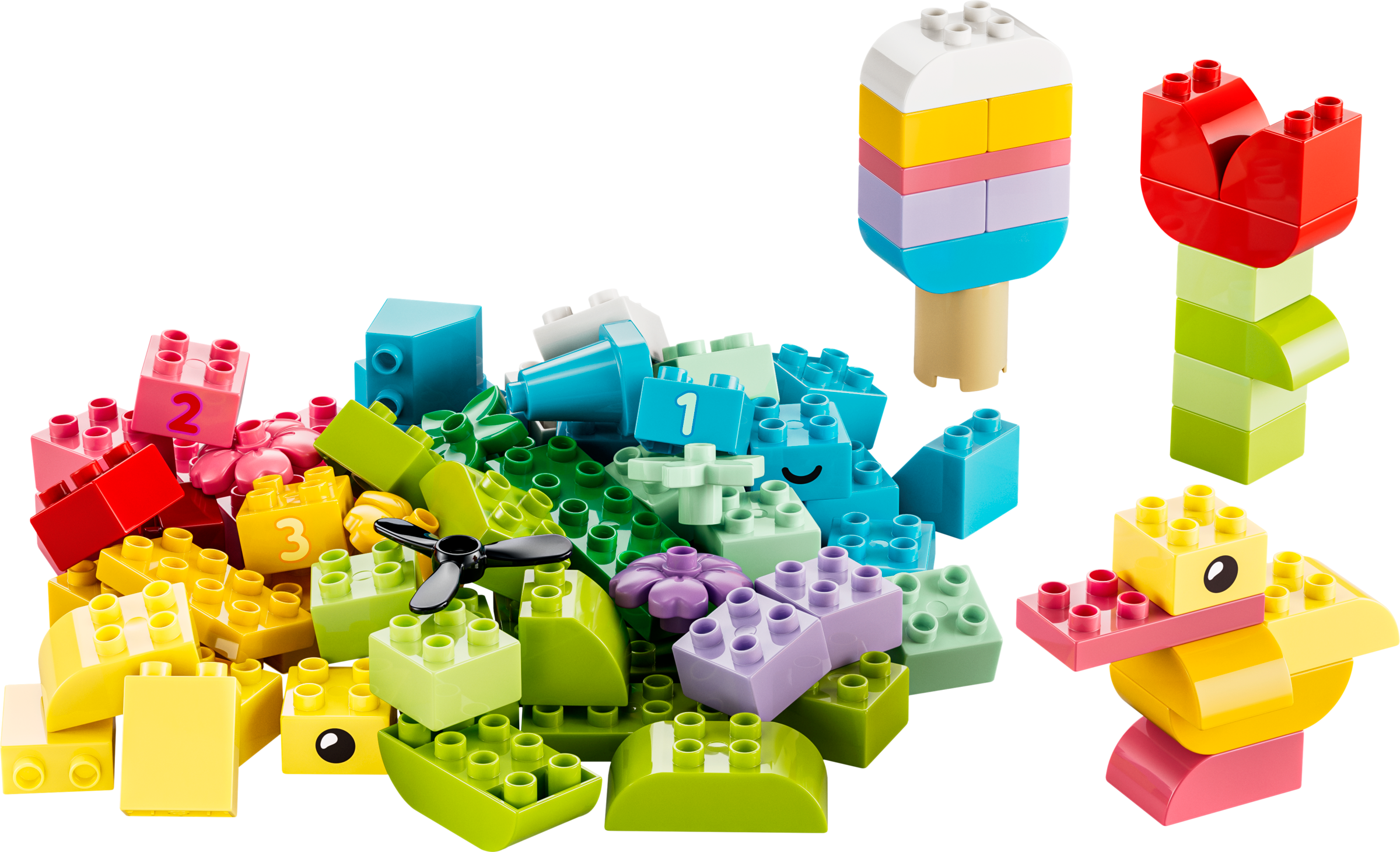 LEGO DUPLO colourful creative box 80 pieces, imported from the UK