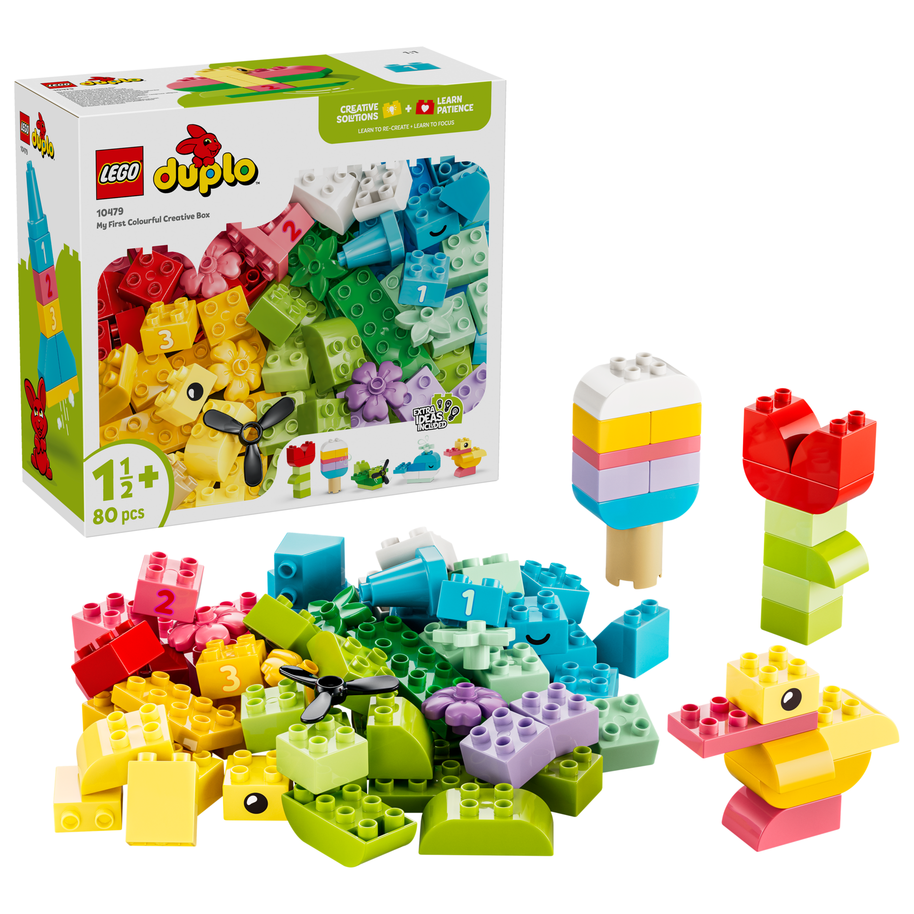 LEGO DUPLO colourful creative box 80 pieces, imported from the UK