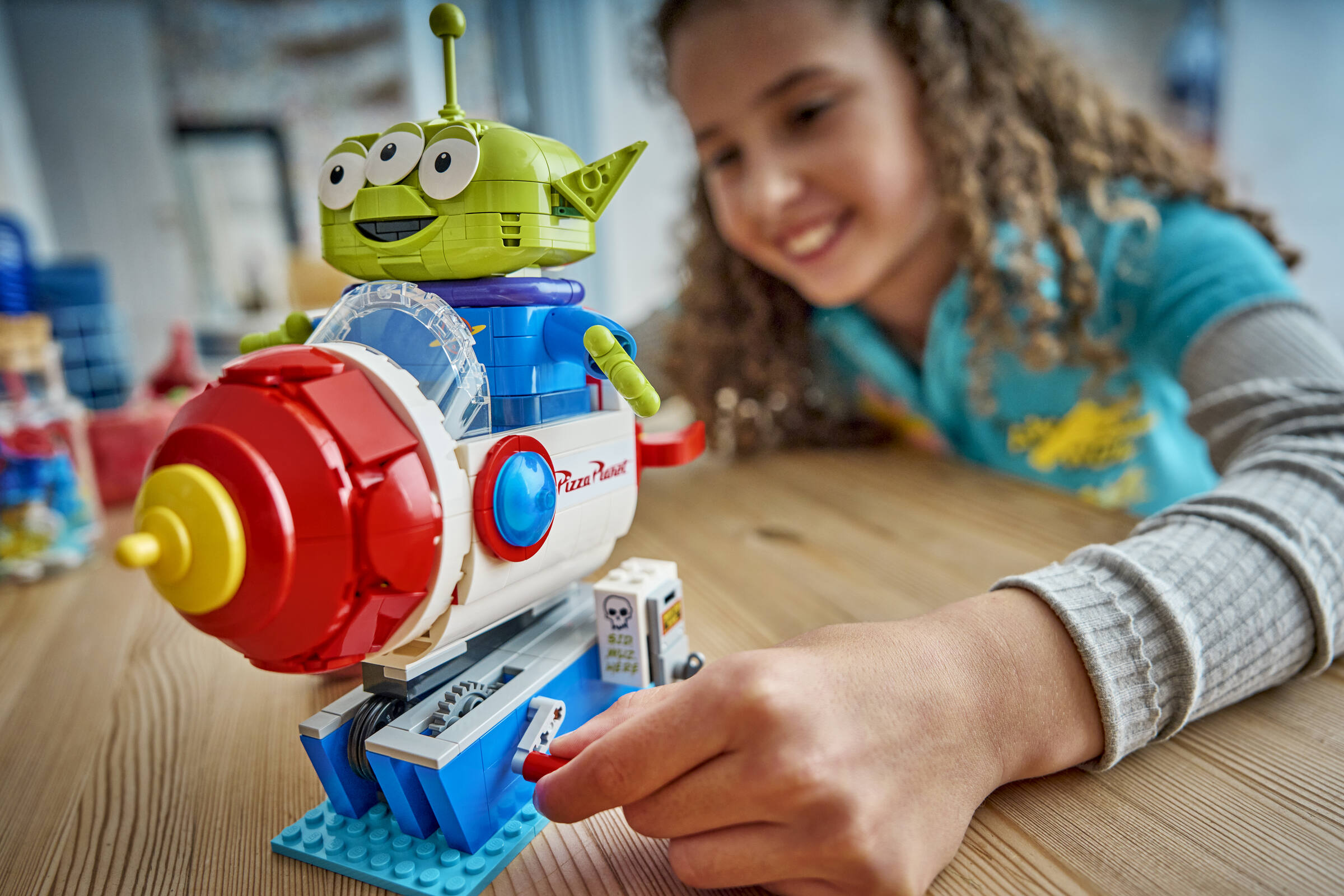 LEGO Toy Story Alien rocket ride building set, imported from the UK