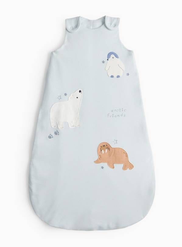 Blue Arctic Animal Print 2.5 Tog Sleeping Bag 6-12 months