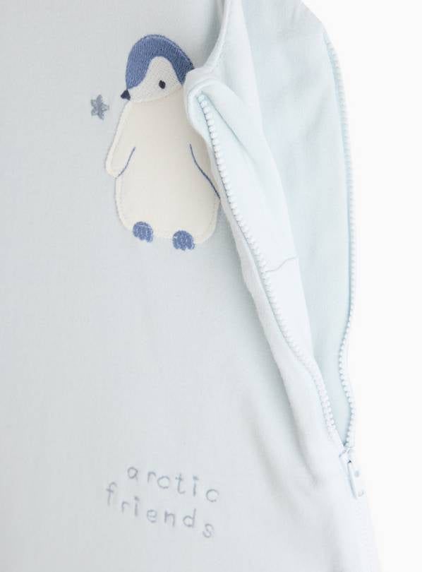 Blue Arctic Animal Print 2.5 Tog Sleeping Bag 6-12 months