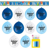 Blue Birthday Boy Party Kit   3 per pack