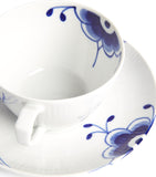 Blue Fluted Mega Cup & Saucer (250ml)