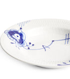 Blue Fluted Mega Deep Plate (21cm)