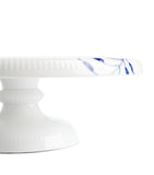 Blue Fluted Mega Dish on Stand (29.5cm)