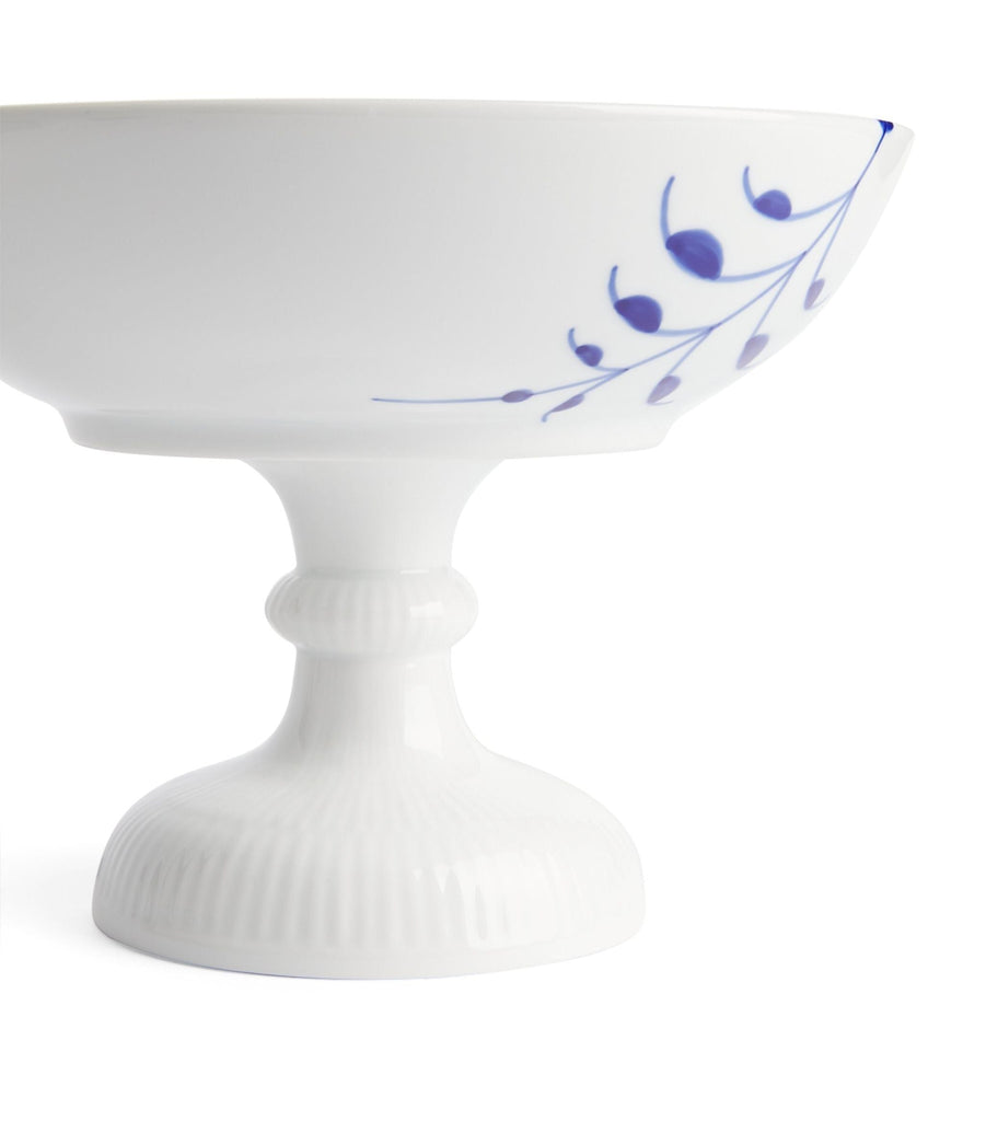 Blue Fluted Mega Footed Bowl (21cm)