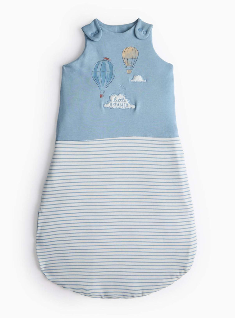 Blue Hot Air Balloon Design 2.5 Tog Sleeping Bag 0-6 Months