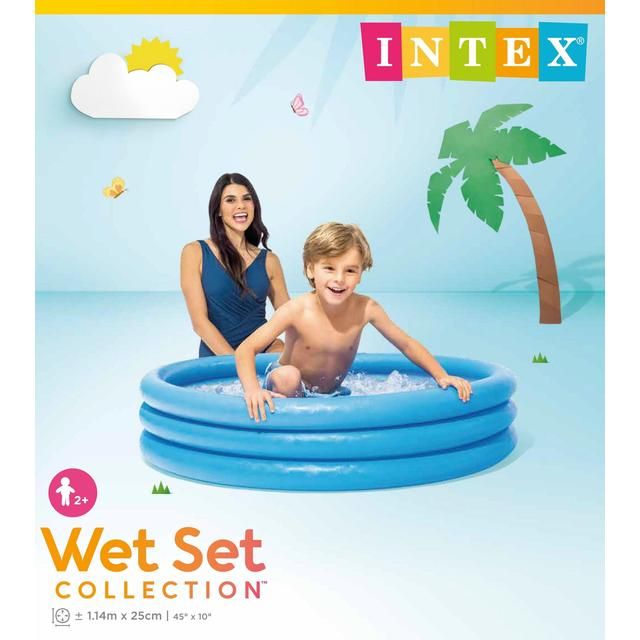 Blue Inflatable Paddling Pool 3yrs+