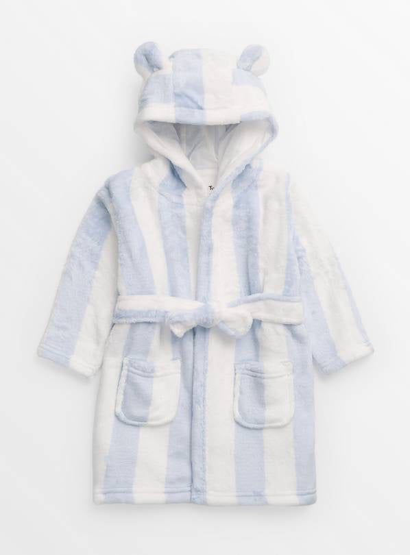 Blue Stripe Dressing Gown Up to 1 mth