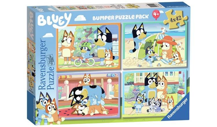 Bluey and Friends 4 X 42 Piece Jigsaw Puzzle