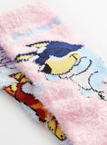 Bluey Character Illustration Cosy Socks 2 Pack 3-5.5