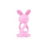 Bobbie Bunny Baby Teether Toy Rose Pink