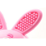 Bobbie Bunny Baby Teether Toy Rose Pink