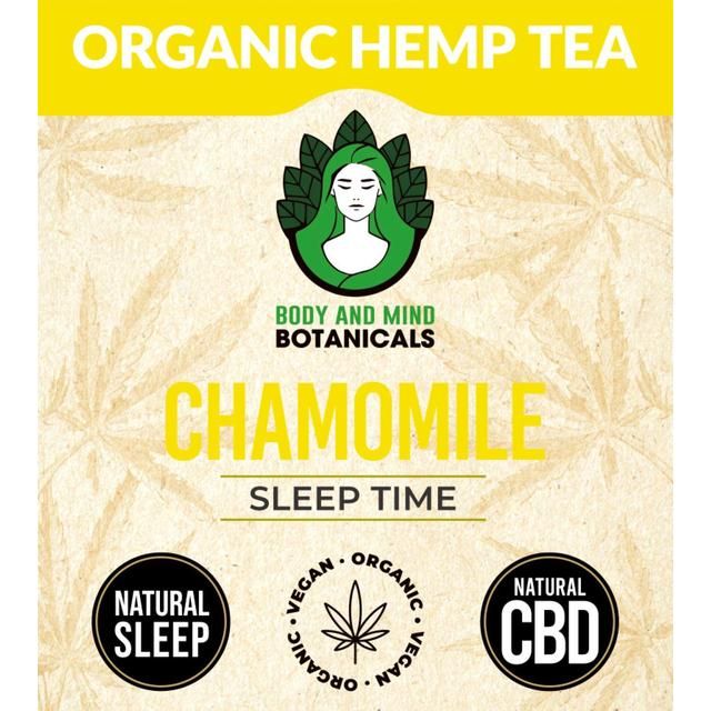 Body & Mind Botanicals Organic Hemp Tea - Chamomile    10 per pack